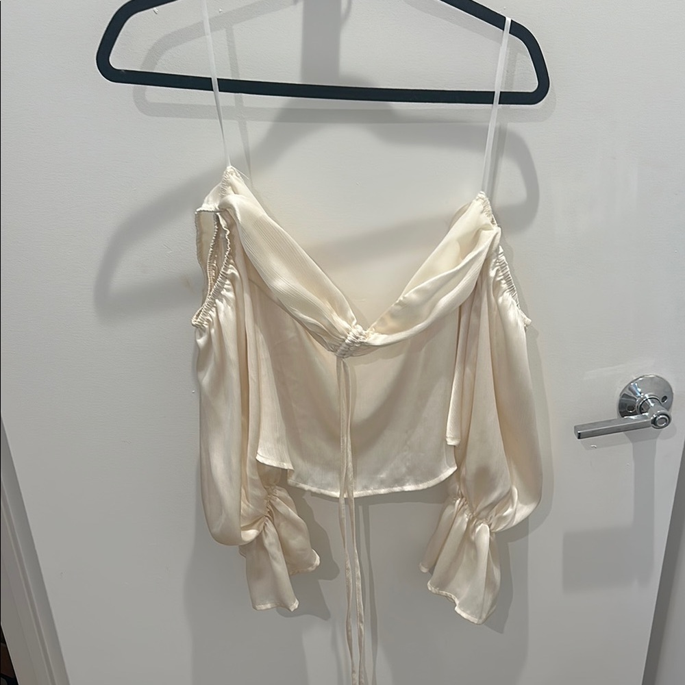 Cream Women's Top